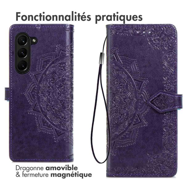 imoshion Etui de télephone Mandala Samsung Galaxy Z Fold 5 - Violet