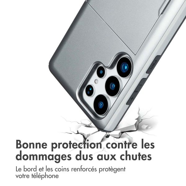 imoshion Coque arrière avec porte-cartes Samsung Galaxy S25 Ultra - Gris