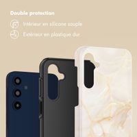 Selencia Coque arrière Vivid Samsung Galaxy A16 - Golden Beige Marble
