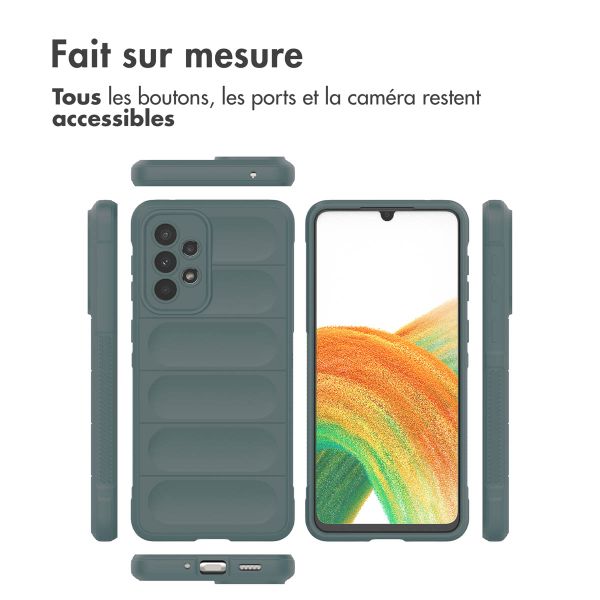 imoshion Coque arrière EasyGrip Samsung Galaxy A33 - Vert foncé