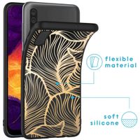 imoshion Coque Design Samsung Galaxy A50 / A30s - Feuilles / Noir