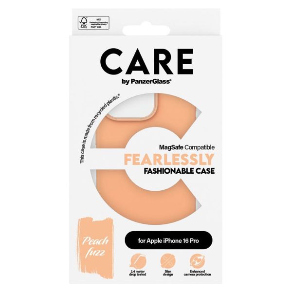 CARE by PanzerGlass Coque Fashion MagSafe iPhone 16 Pro - Peachy