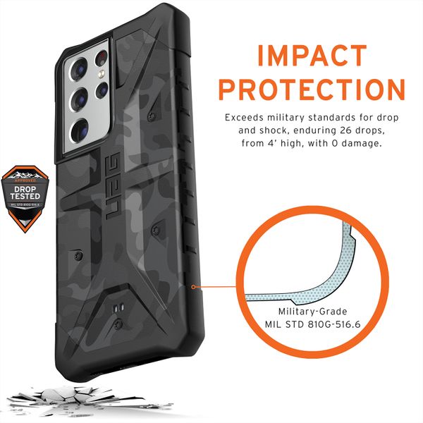 UAG Coque Pathfinder Samsung Galaxy S21 Ultra - Midnight Camo