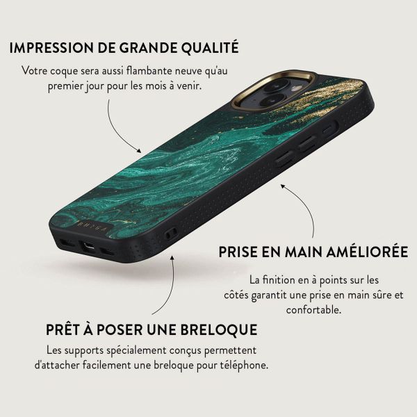 Burga Coque Elite Gold iPhone 15 Plus - Emerald Pool