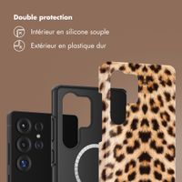 Selencia Coque arrière Vivid avec MagSafe Samsung Galaxy S25 Ultra - Wild Leo
