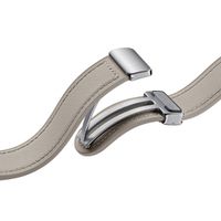 Samsung Bracelet en cuir hybride original D-Buckle Normal M/L Galaxy Watch 6 / 6 Classic / 5 / 5 Pro - Etoupe