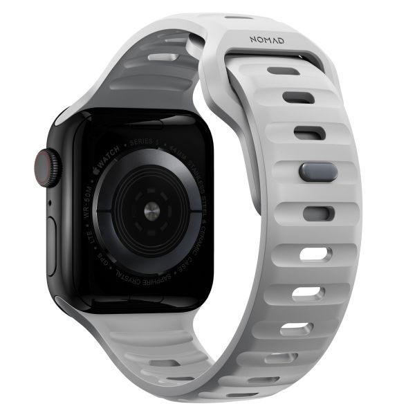 Nomad Bracelet Sport FKM Apple Watch Series 1 t/m 11 / SE / Ultra (44/45/46/49 mm) - Lunar Gray