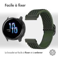 imoshion Bracelet élastique en nylon - Connexion universelle de 22 mm - Vert foncé