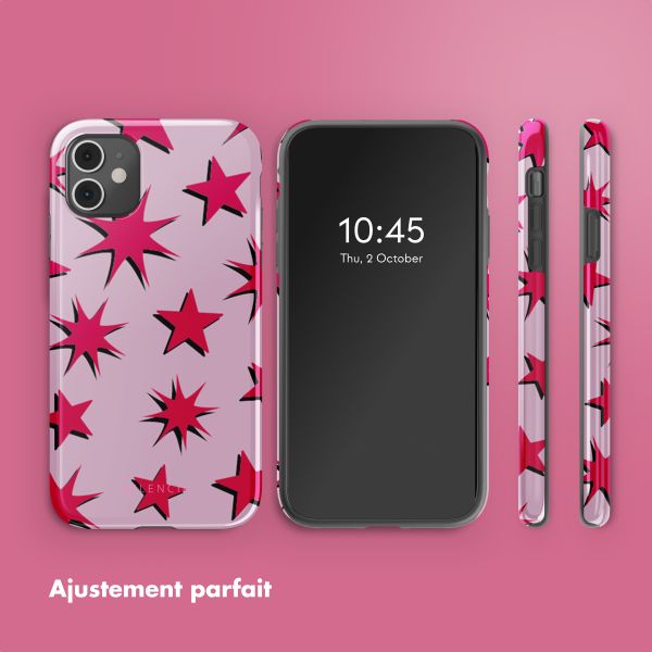 Selencia Coque arrière Vivid Apple iPhone 11 - Stars Rubine Red Light Pink