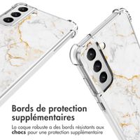 imoshion Coque Design avec cordon Samsung Galaxy S21 FE - White Marble