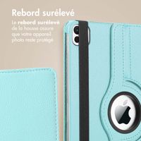 imoshion Coque tablette rotatif à 360° iPad Air 11 pouces (2024) M2 / Air 5 (2022) / Air 4 (2020) / Pro 11 (2018/2020) - Bleu clair