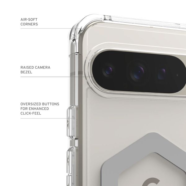 UAG Coque arrière Plyo Pro Google Pixel 9 Pro XL - Ice / Silver