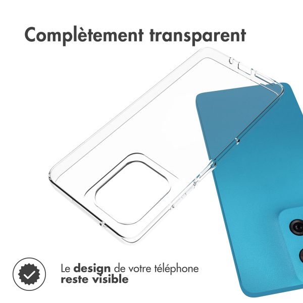 Accezz Coque Clear Motorola Moto G75 5G - Transparent