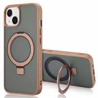 Accezz Coque Ring Stand avec MagSafe Apple iPhone 13 - Marron