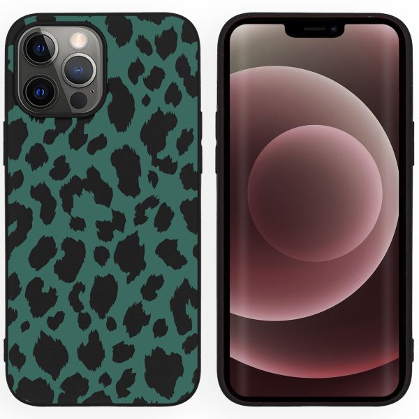 imoshion Coque Design iPhone 13 Pro Max - Léopard - Noir / Vert