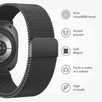 imoshion Bracelet magnétique milanais Samsung Galaxy Watch Ultra (2024/2025) - Noir