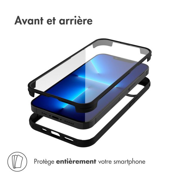 Accezz ﻿Coque de protection intégrale à 360° iPhone 13 Pro Max - Noir