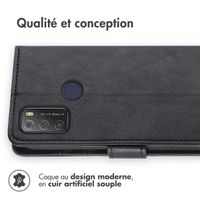 imoshion Étui de téléphone portefeuille Luxe TCL 20Y - Noir