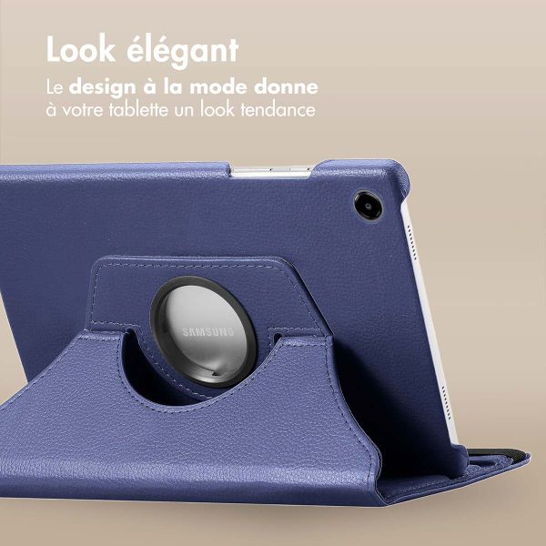 imoshion Coque tablette rotatif à 360° Galaxy Tab A8 - Bleu foncé