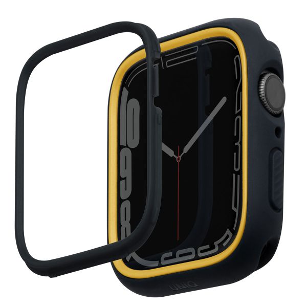 Uniq Moduo Coque Apple Watch avec Lunette interchangeable Apple Watch 4-9 / SE - 40/41 mm - Midnight (Black/Mustard)