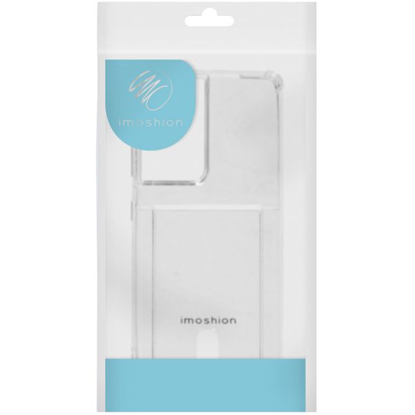 imoshion Coque silicone avec support de passe Samsung Galaxy S21 Ultra - Transparent