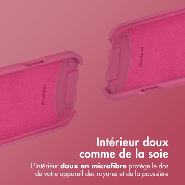 imoshion Coque arrière Color avec cordon amovible et MagSafe Apple iPhone Air - Raspberry