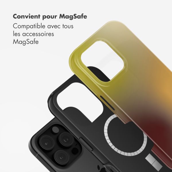 Selencia Coque arrière Vivid avec MagSafe Apple iPhone 16 Pro Max - Gradient Olive Dust