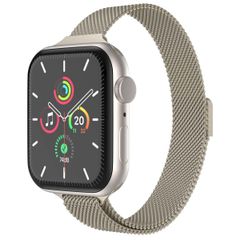 imoshion Bracelet slim Milanese Apple Watch Series 1 t/m 9 / SE (38/40/41 mm) | Series 10 / 11 (42 mm) - Champagne