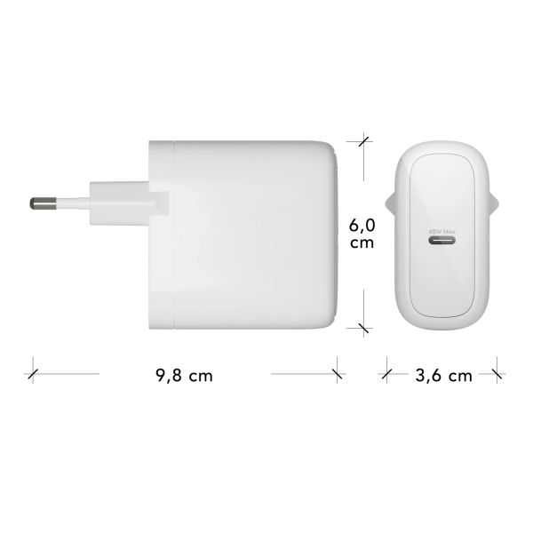 dbramante1928 re-charge | Chargeur Secteur - USB-C 65 watts - Blanc