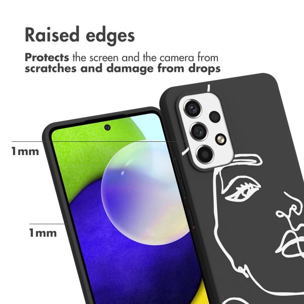 imoshion  Coque Design Samsung Galaxy A53 - Line Art Woman Black 