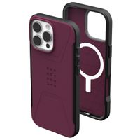 UAG Coque Civilian MagSafe iPhone 16 Pro Max - Bordeaux