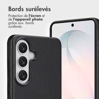 Accezz Étui de télephone portefeuille en cuir 2-en-1 avec MagSafe Samsung Galaxy S26 Plus - Onyx Black