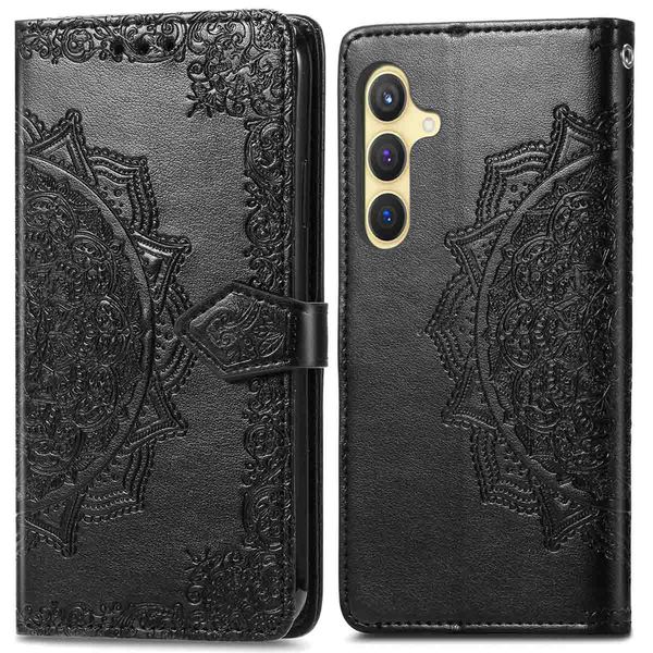 imoshion Etui de téléphone portefeuille Mandala Samsung Galaxy S24 Plus - Noir