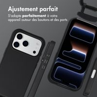 imoshion Coque arrière Color avec cordon amovible et MagSafe Apple iPhone 17 Pro - Noir