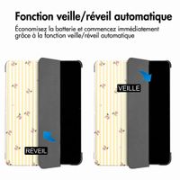 imoshion Coque tablette Design Trifold Samsung Galaxy Tab A11 Plus / A9 Plus - Garden Stripes