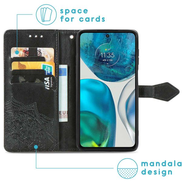 imoshion Etui de téléphone portefeuille Mandala Sony Xperia 10 IV - Noir