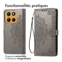 imoshion Etui de télephone Mandala Motorola Moto G15 / G15 Power - Gris
