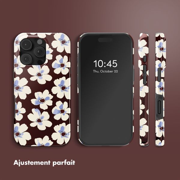 Selencia Coque arrière Vivid avec MagSafe Apple iPhone 16 Pro Max - Choco Flower Pop