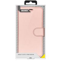 Accezz Étui de téléphone Wallet Apple iPhone 12 (Pro) - Rose Champagne