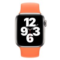 Apple Bracelet Boucle unique en Silicone Apple Watch | 38/40/41/42 mm - Taille 3 - Kumquat