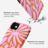 Selencia Coque arrière Vivid Tough iPhone 11 - Modern Bloom Pink