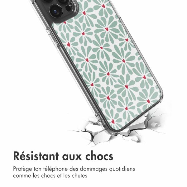 imoshion Coque Design Apple iPhone 12 (Pro) - Bloom Love Sage Green