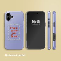 Selencia Coque arrière Vivid avec MagSafe Apple iPhone 16 - More Amor