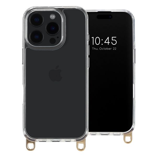 Selencia Coque avec crochets amovibles iPhone 16 Pro - Transparent