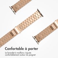 imoshion Bracelet en acier Apple Watch Series 1 á 10 / SE / Ultra (2) (44/45/46/49 mm) - Rose Dorée