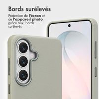 Accezz Étui de télephone portefeuille en cuir 2-en-1 avec MagSafe Samsung Galaxy S26 - Light Grey