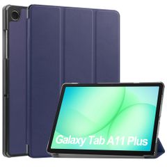 imoshion Coque tablette Trifold Samsung Galaxy Tab A11 Plus - Bleu foncé