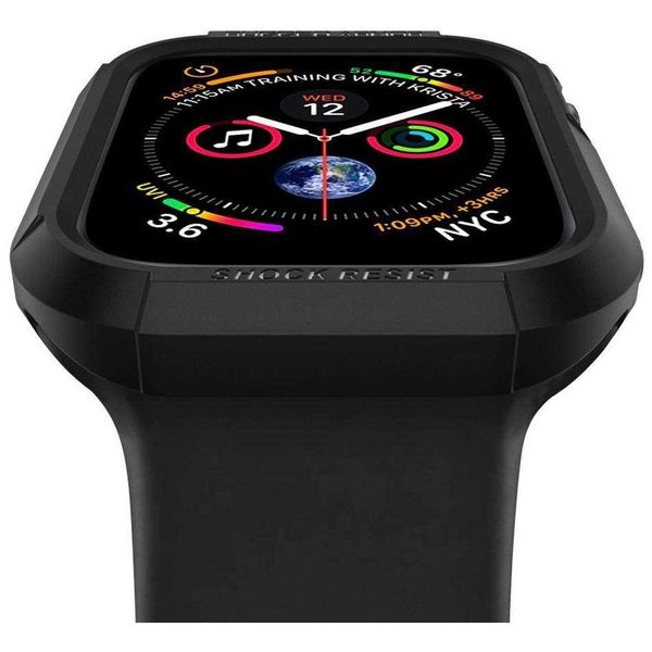 Spigen Coque Rugged Armor™ pour l'Apple Watch Series 4-6 / SE - 40 mm - Noir