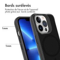 imoshion Rugged Hybrid Carbon Case avec MagSafe Apple iPhone 13 Pro Max - Noir