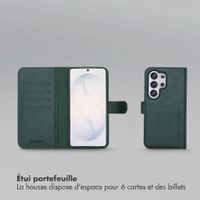 Selencia Étui portefeuille amovible Olyn avec MagSafe Samsung Galaxy S26 Ultra - Vert